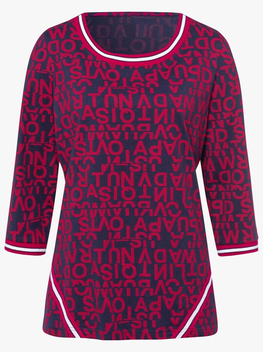 Shirt - rot-gemustert