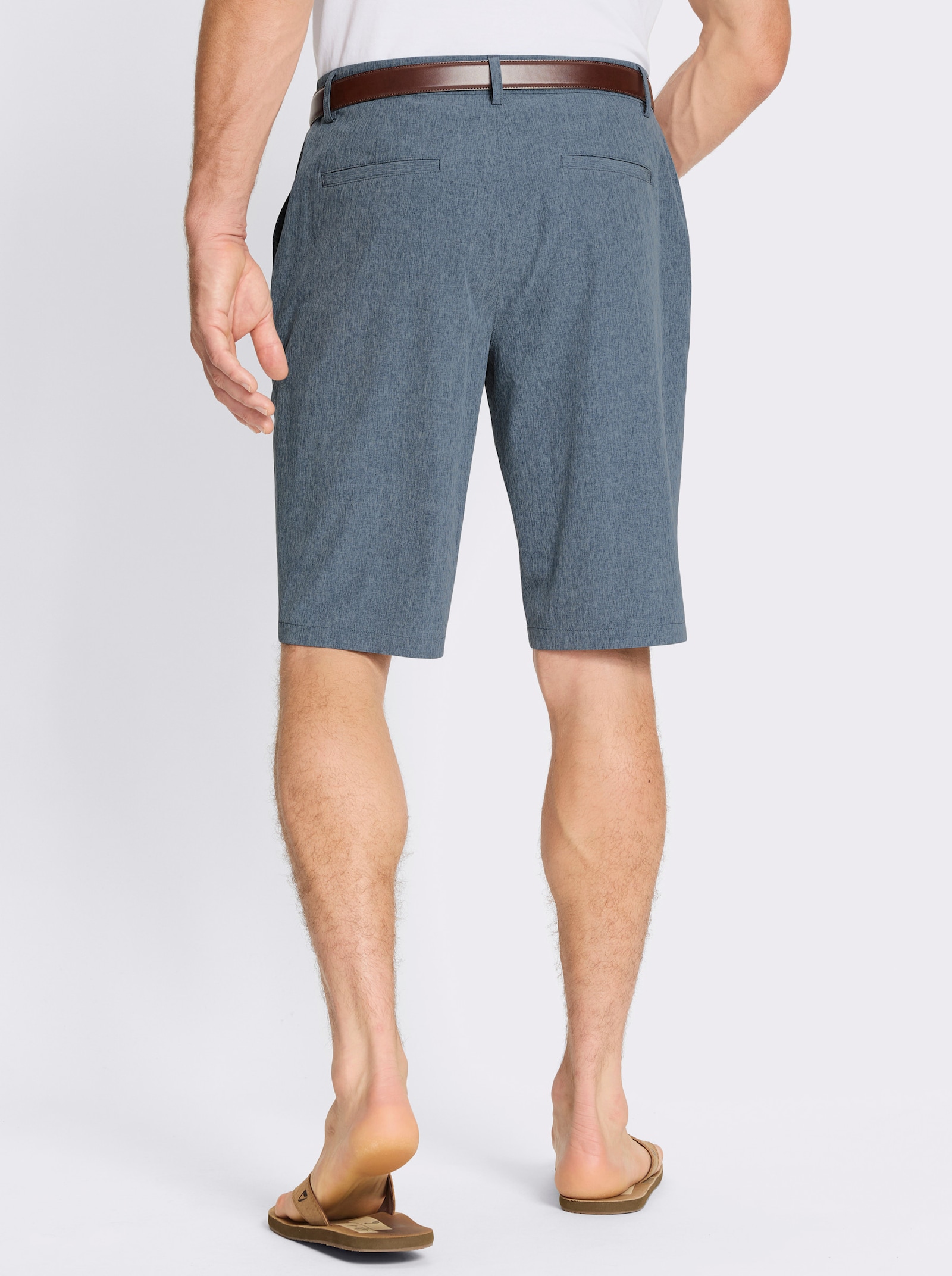 Bermudas mit praktischen Taschen - dunkelblau-meliert