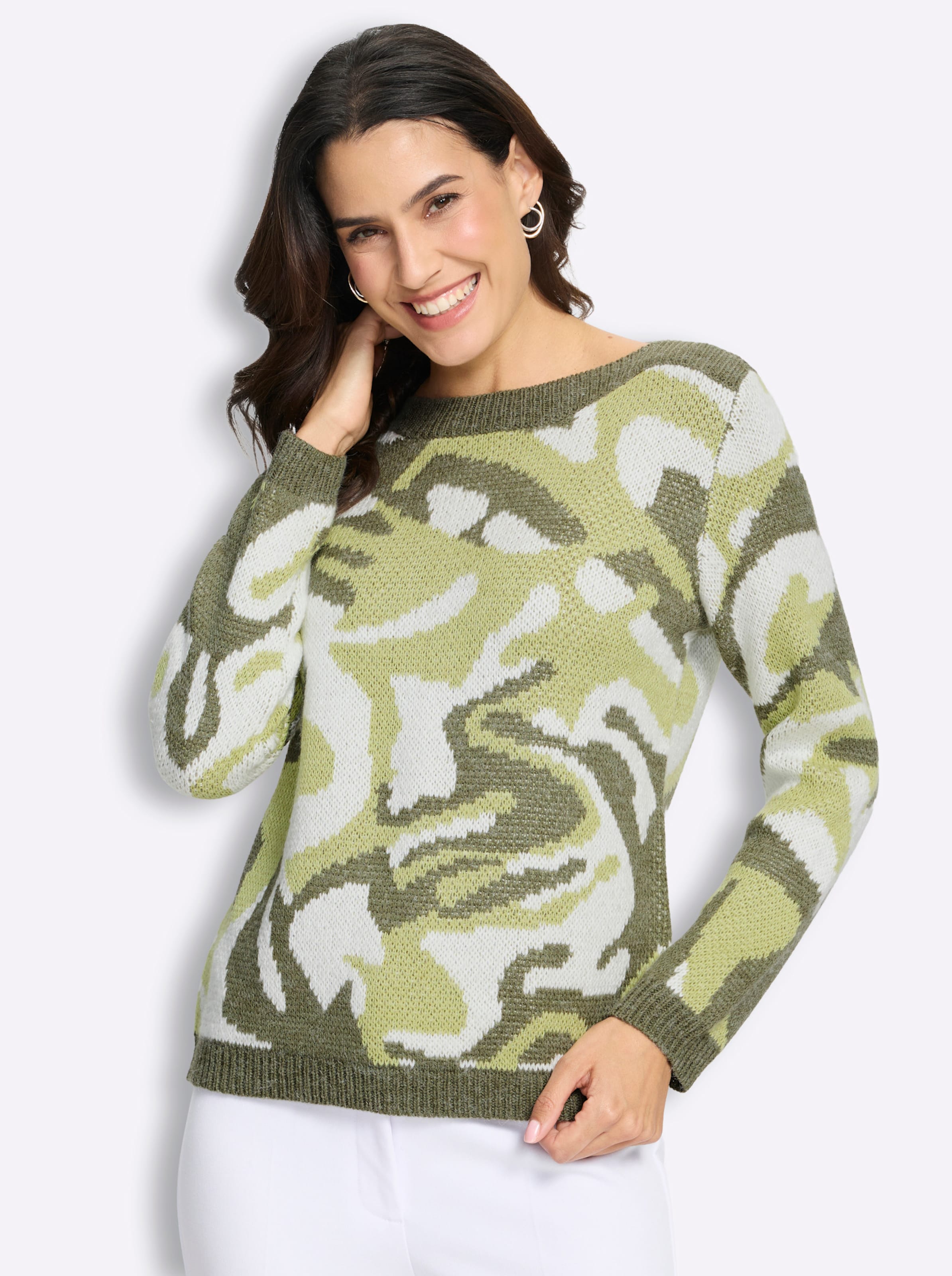 Jacquard-Pullover