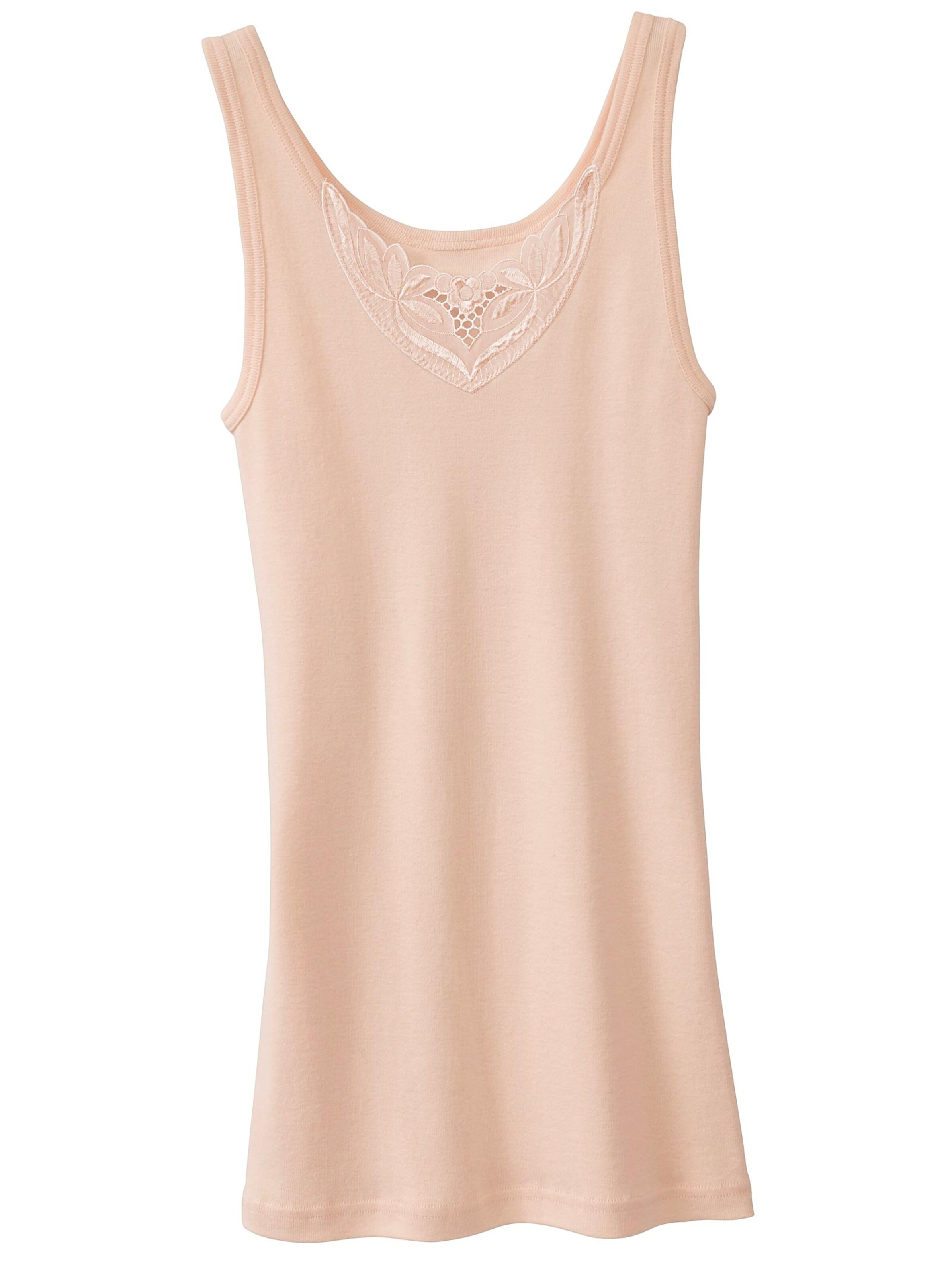 wäschepur Achselhemd - apricot + mauve + champagner