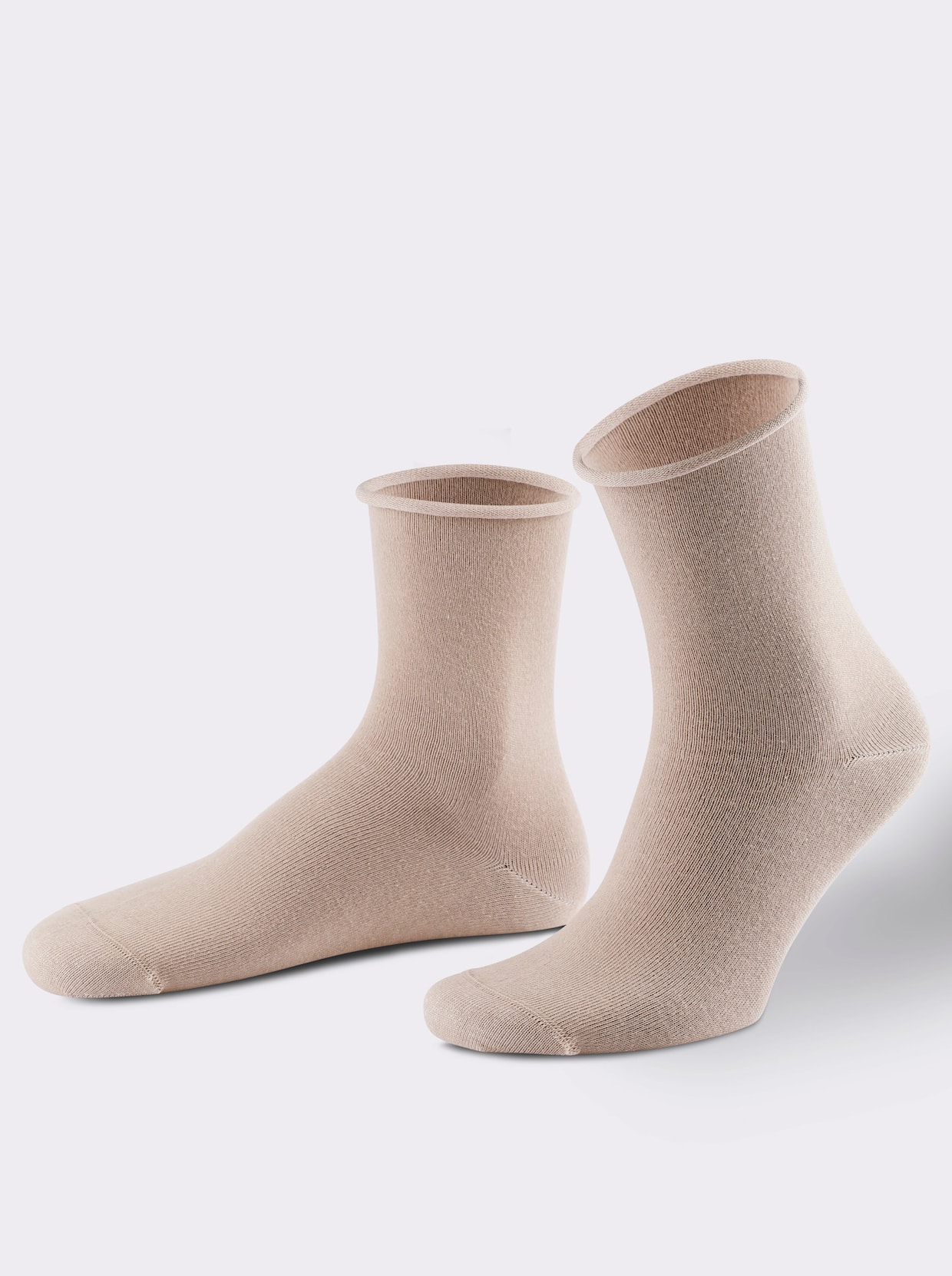 wäschepur Damen-Socken - camel-gemustert