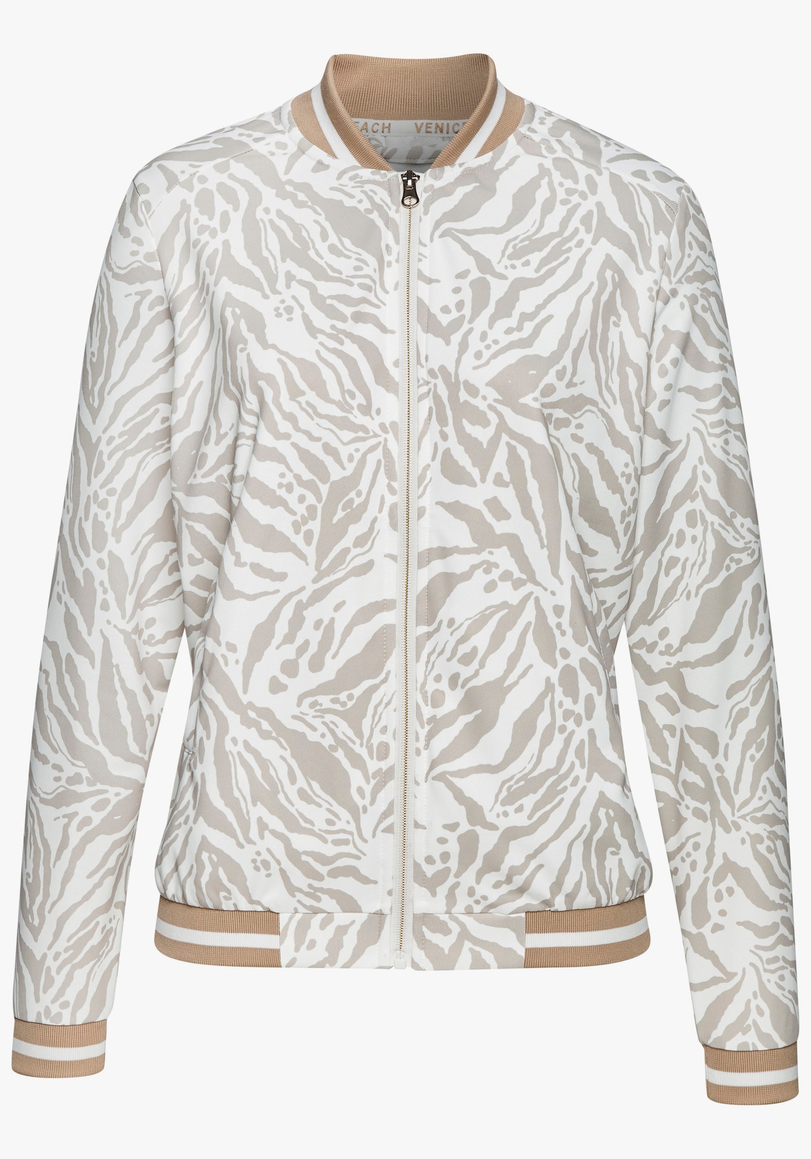 Venice Beach Trainingsjacke - creme-gold
