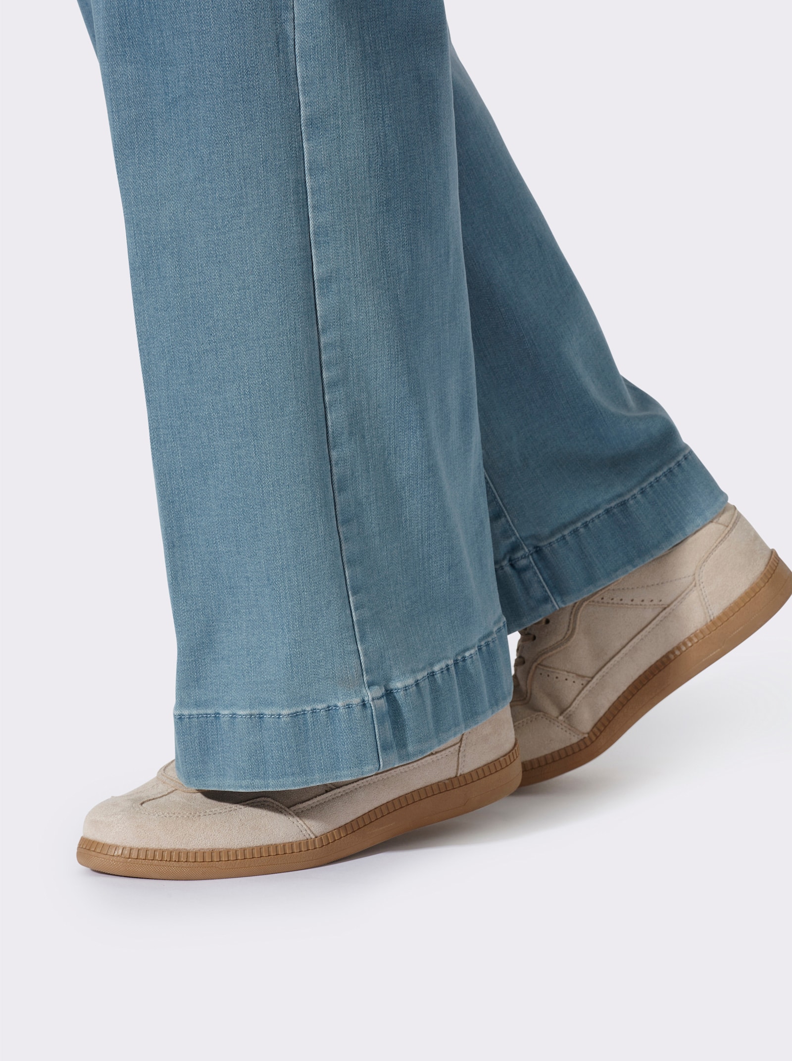 heine Jeans mit Bügelfalten - blue-bleached