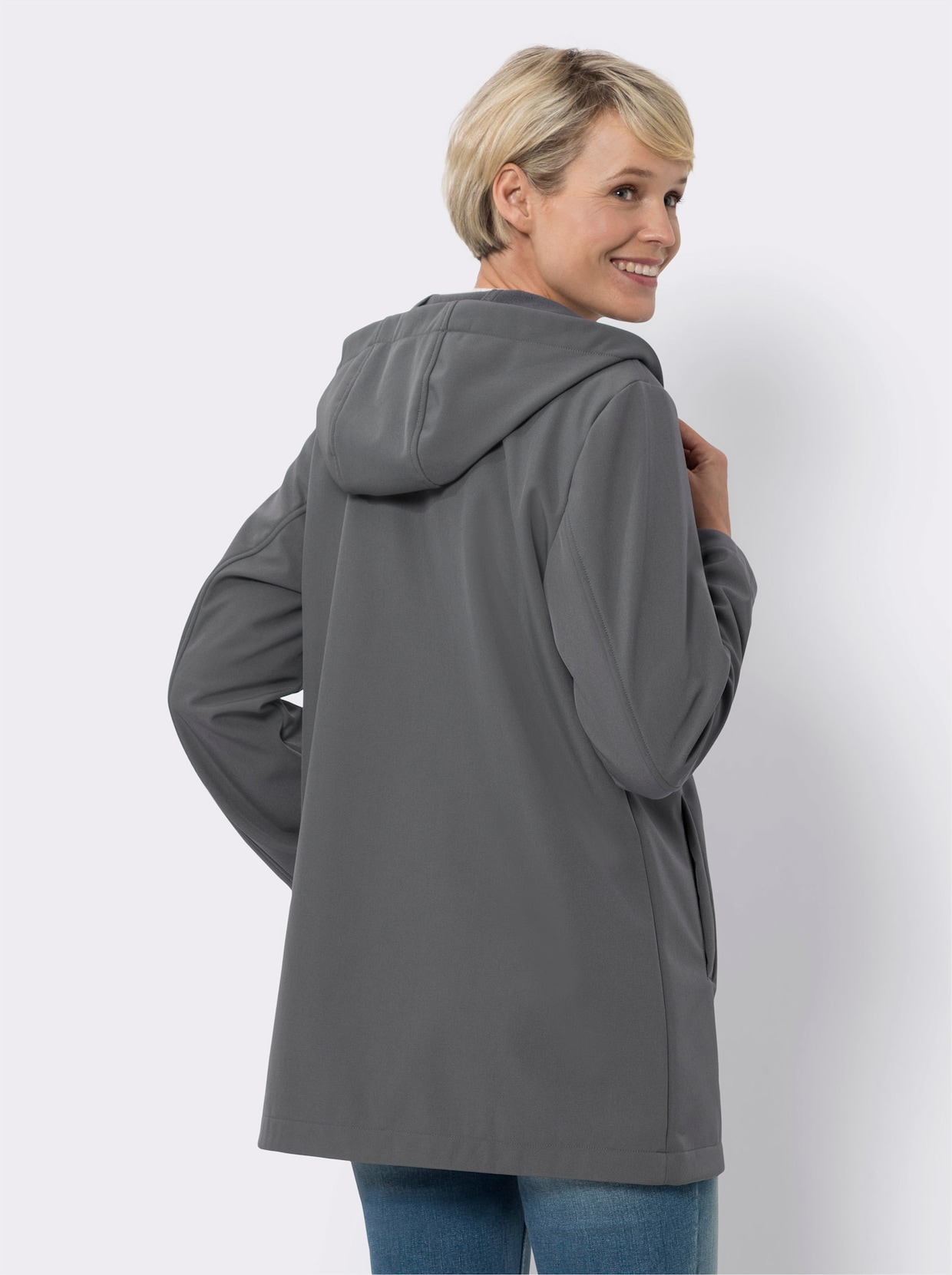 Softshell-jack - antraciet