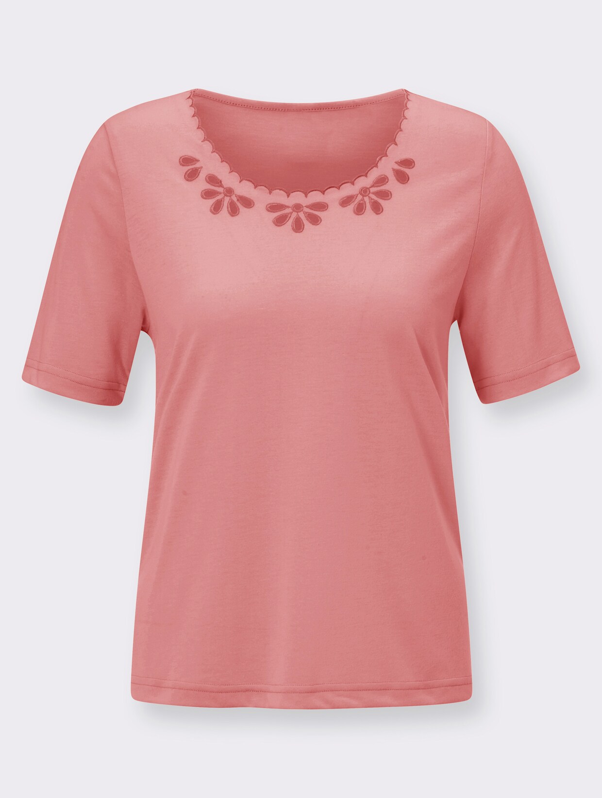 Shirt met ronde hals - flamingo