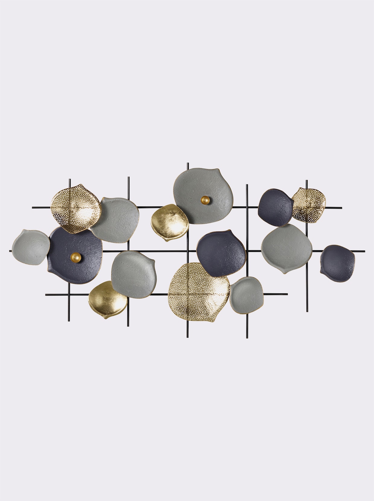 heine home Décoration murale - couleur or-gris