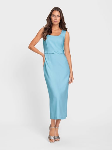 heine Cocktailkleid Struktur-Qualität mit Leinen - aqua