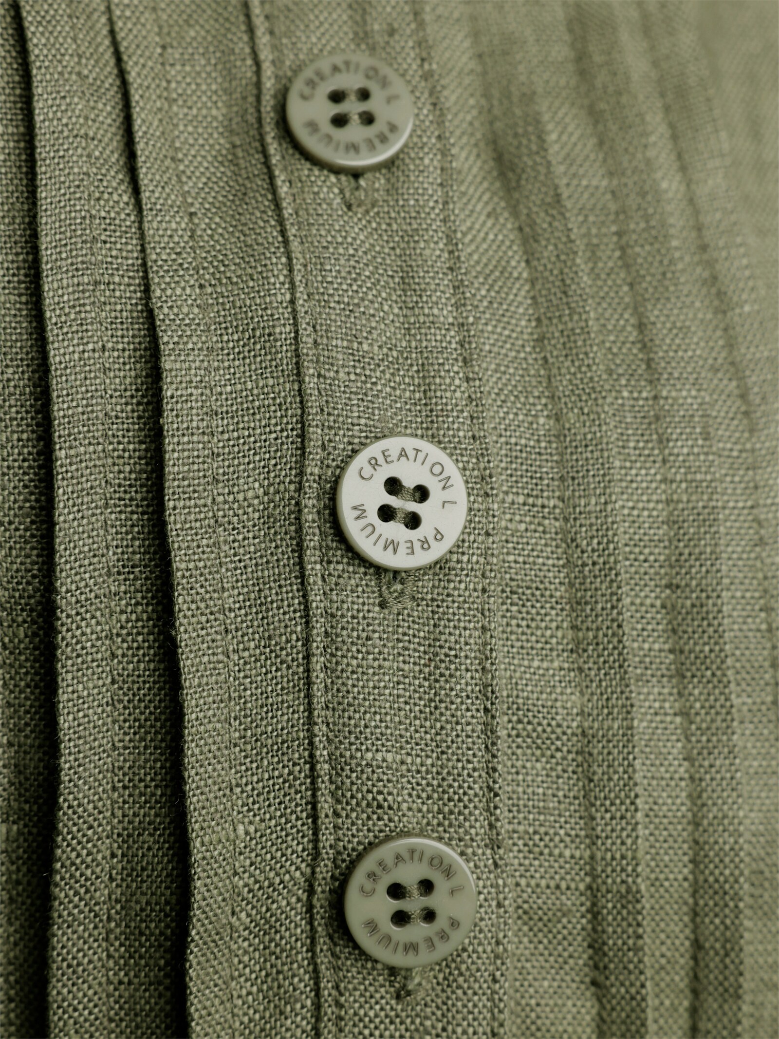 CREATION L PREMIUM Sommerkleid - khaki-meliert