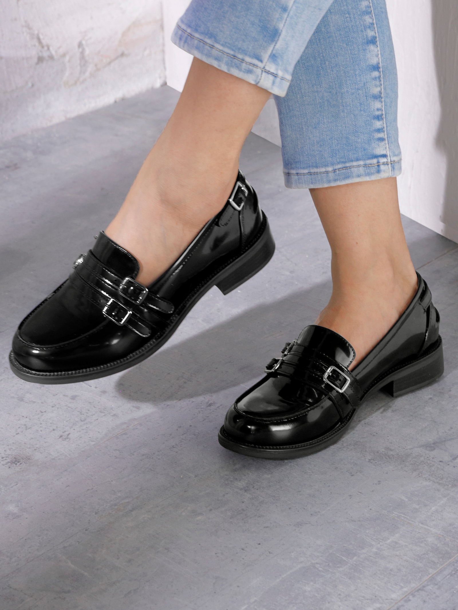 heine Slipper - schwarz