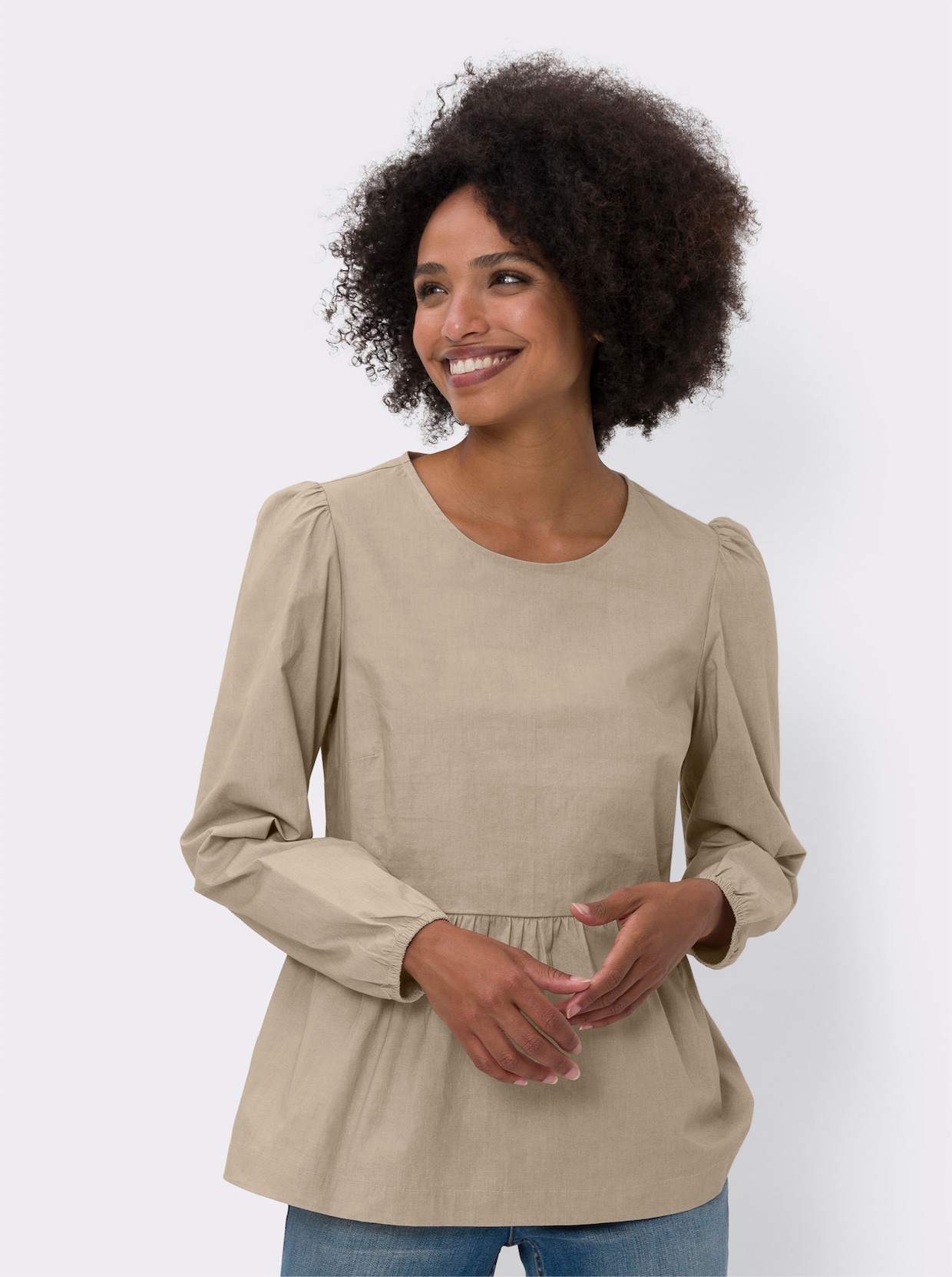 heine Schlupf-Bluse - beige