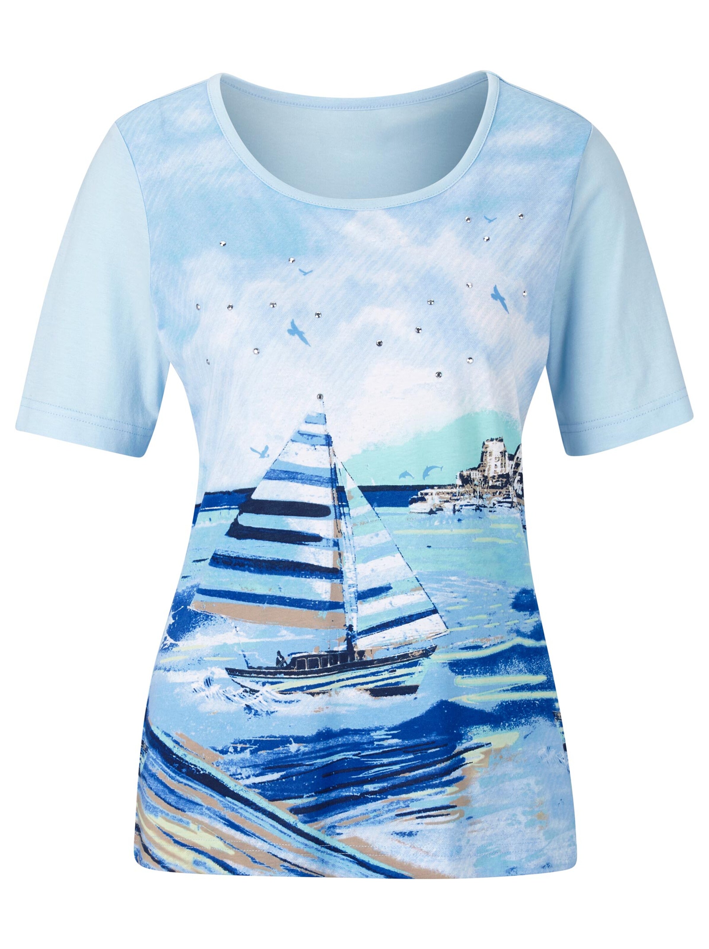 Collection L Shirt - hellblau-bedruckt