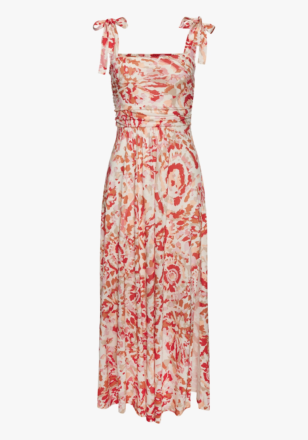 Buffalo Maxikleid - rosa-rot bedruckt