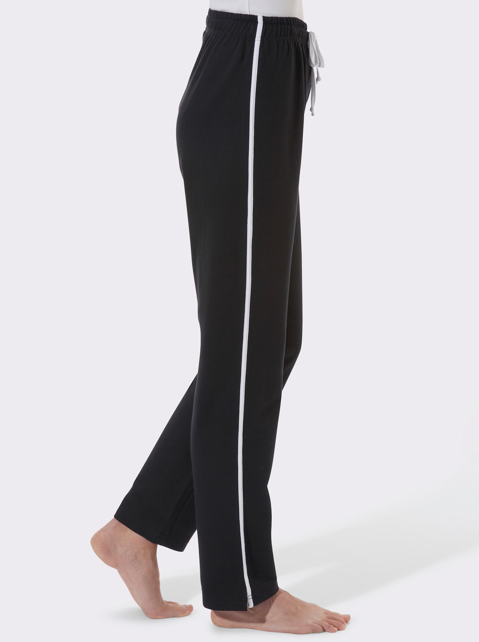 Catamaran Sports Freizeithose mit angerauter Innenseite - schwarz-weiß