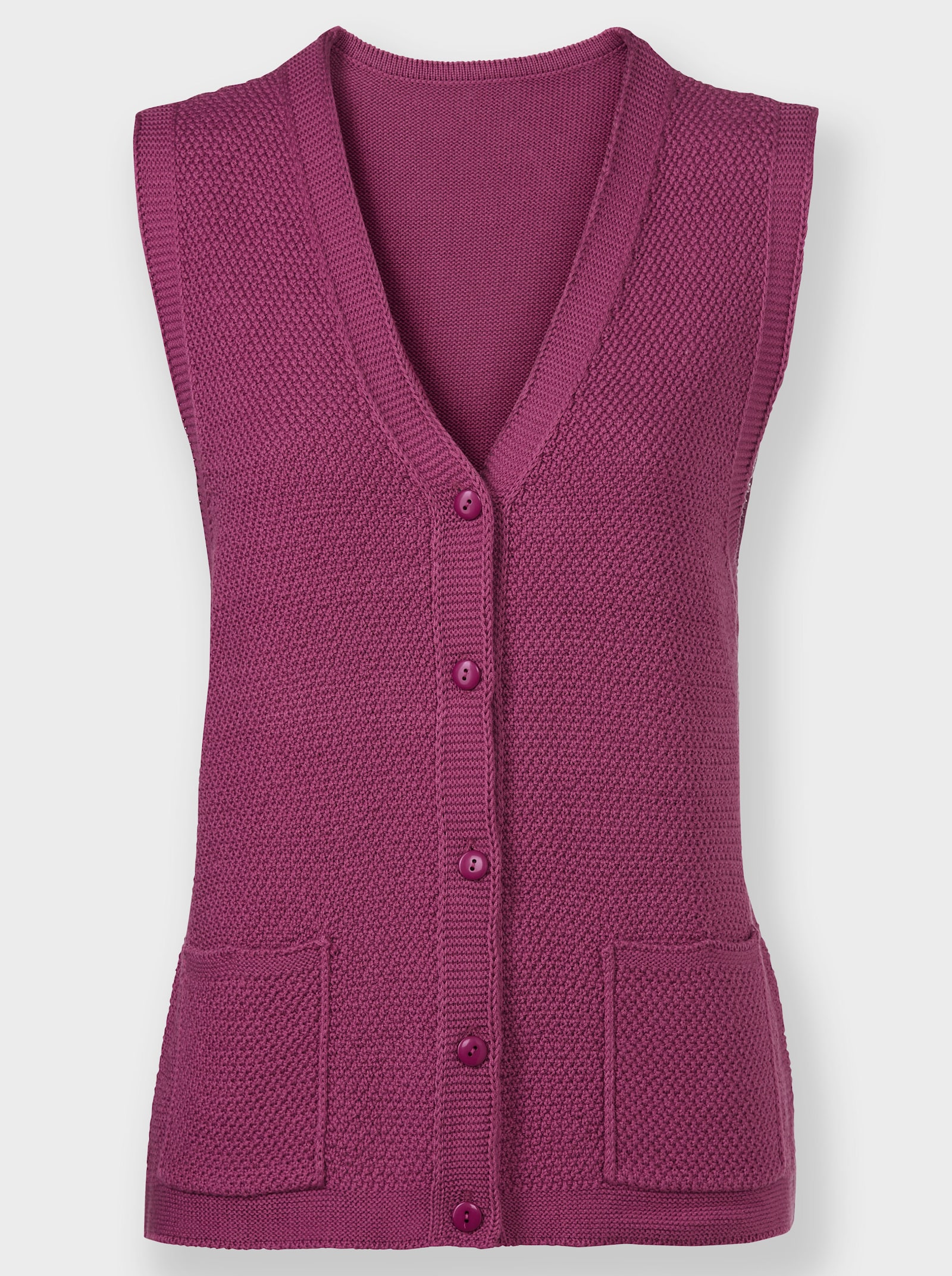 Strickweste mit Ajour-Muster - erika