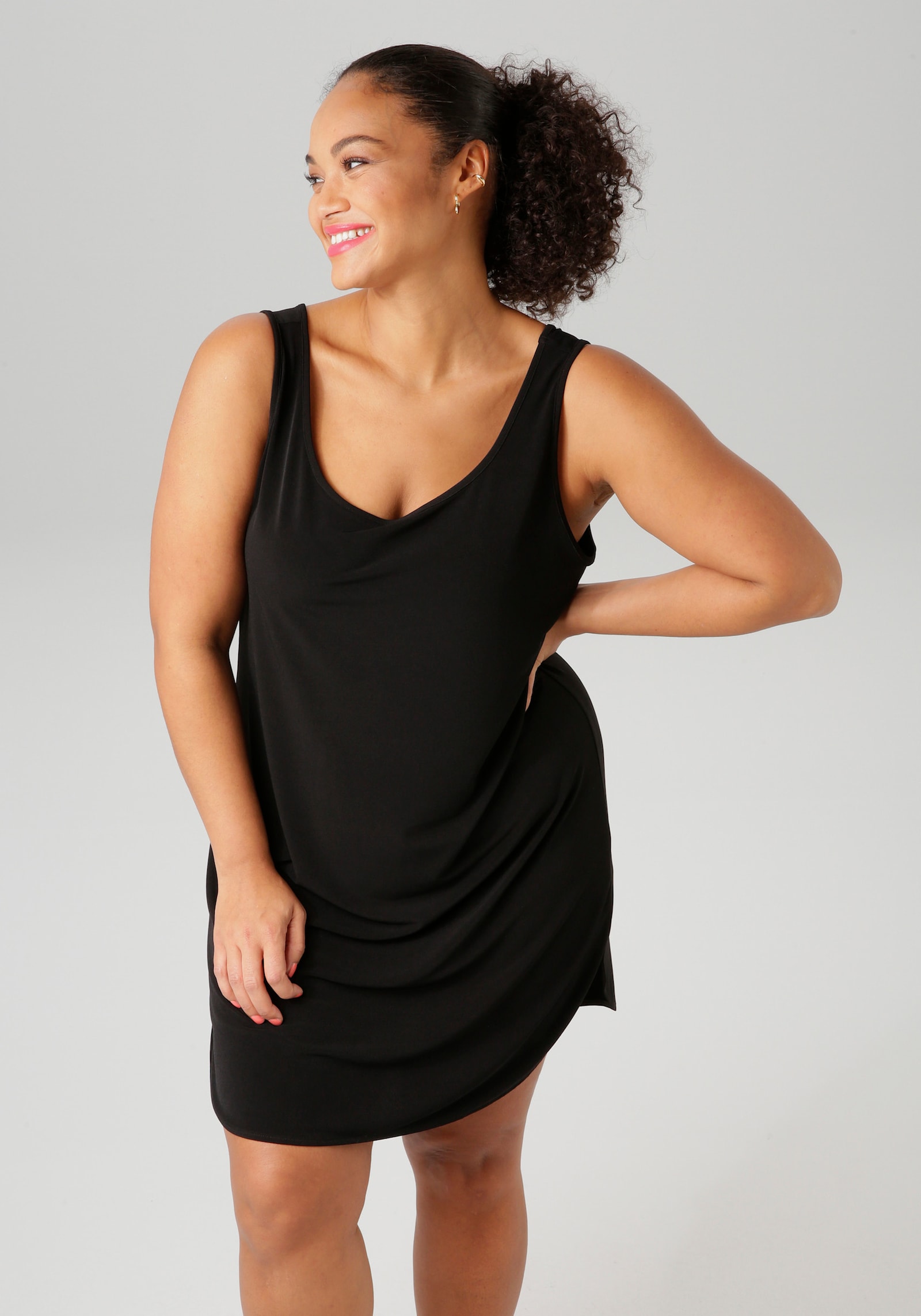 Aniston PLUS Unterkleid - schwarz