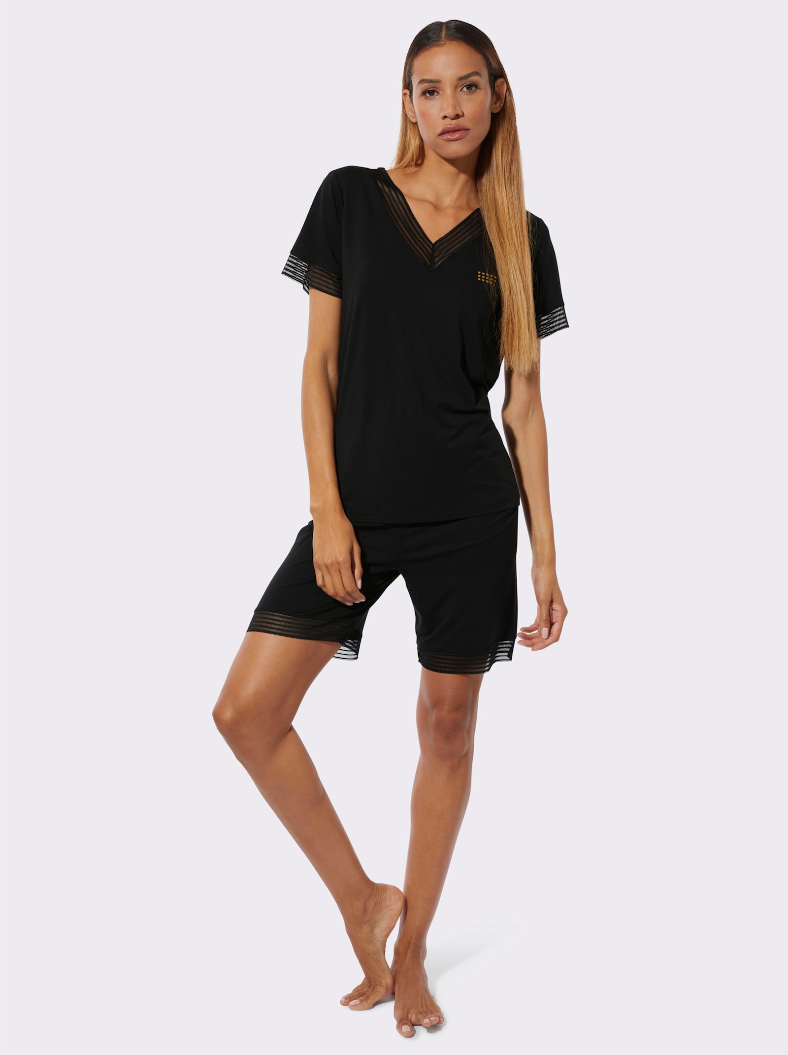 wäschepur Pyjama court - noir
