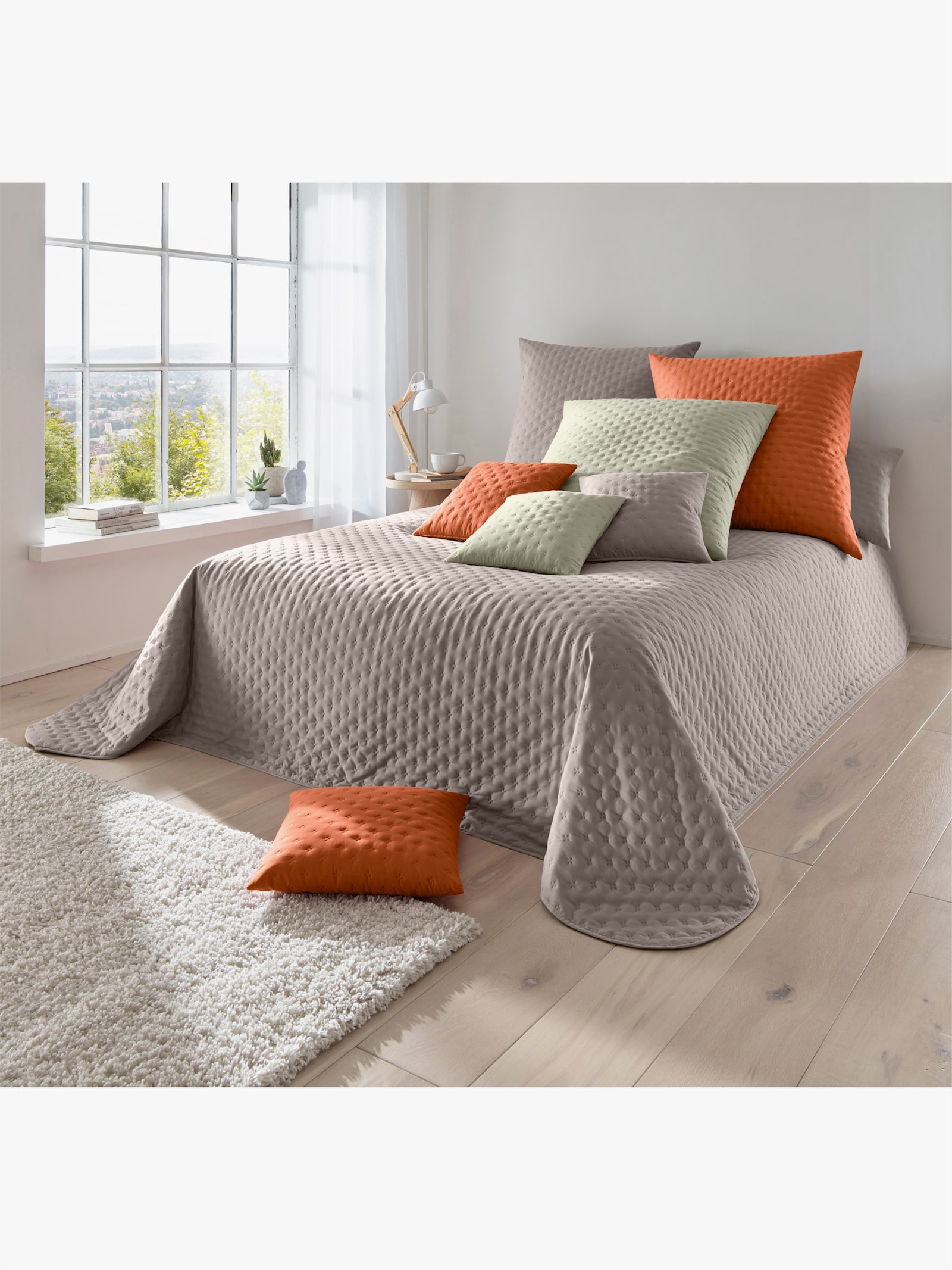 heine home Tagesdecke - taupe