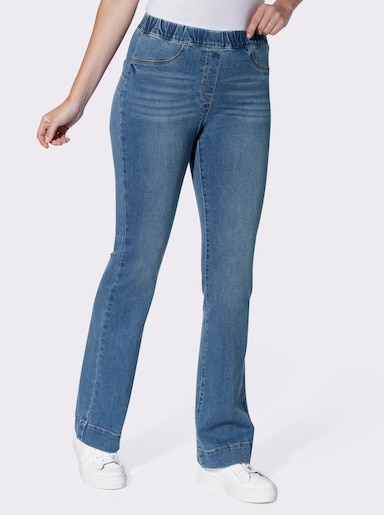 heine Schlupfjeans in Bootcut-Form - blue-bleached