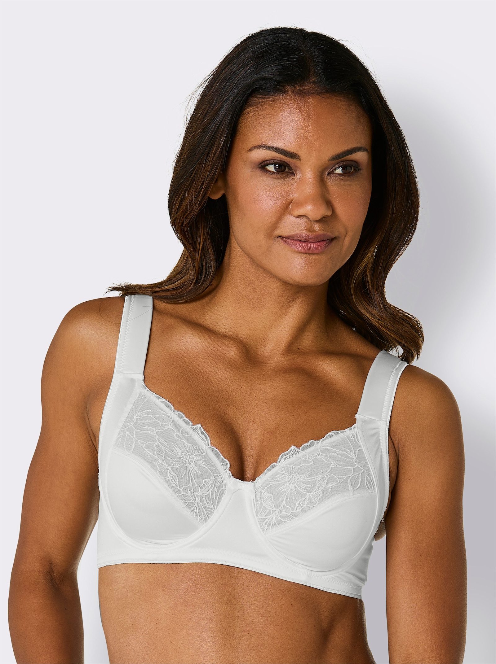 wäschepur Zmenšujúca podprsenka s kosticami - biela