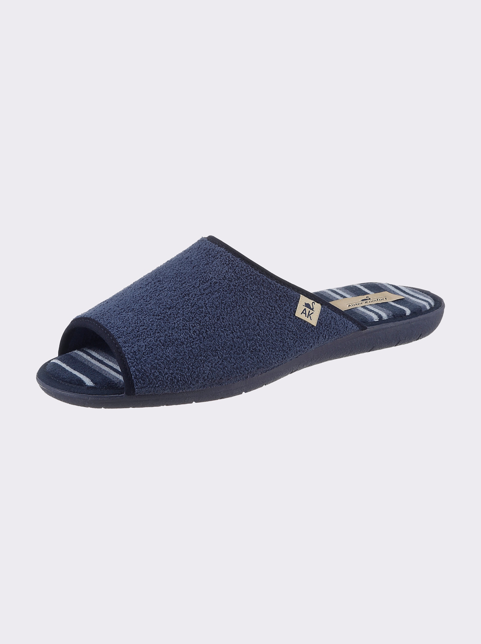 Pantoffel in Textil-Qualität - marine