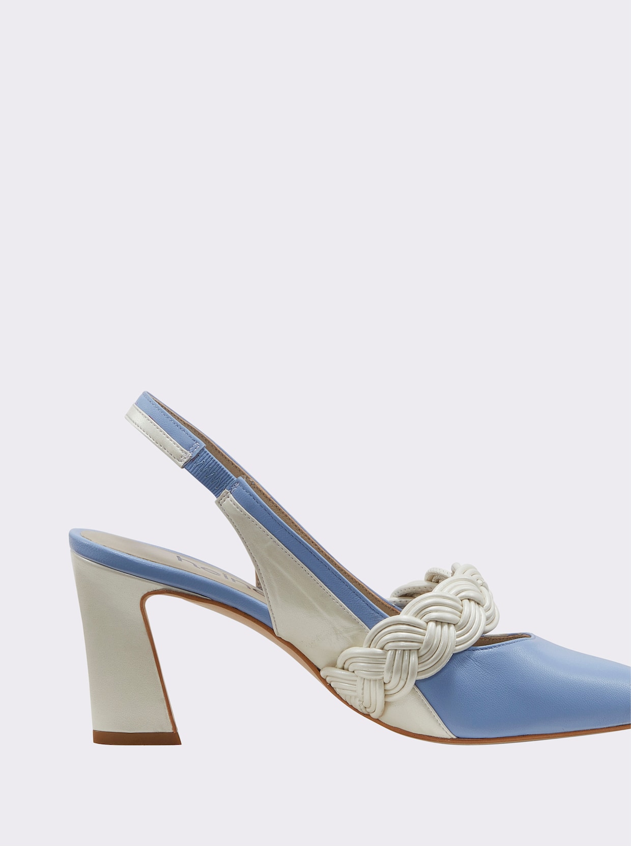 heine Slingpumps - himmelblau-ecru