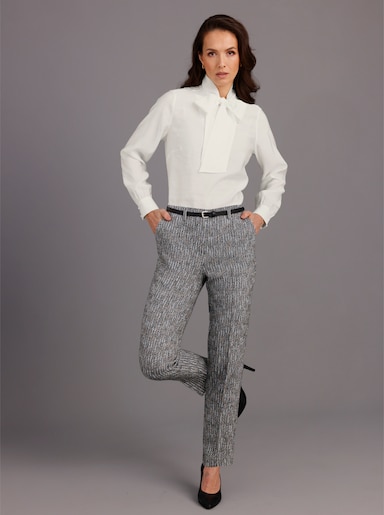 CREATION L PREMIUM Schluppenbluse - ecru