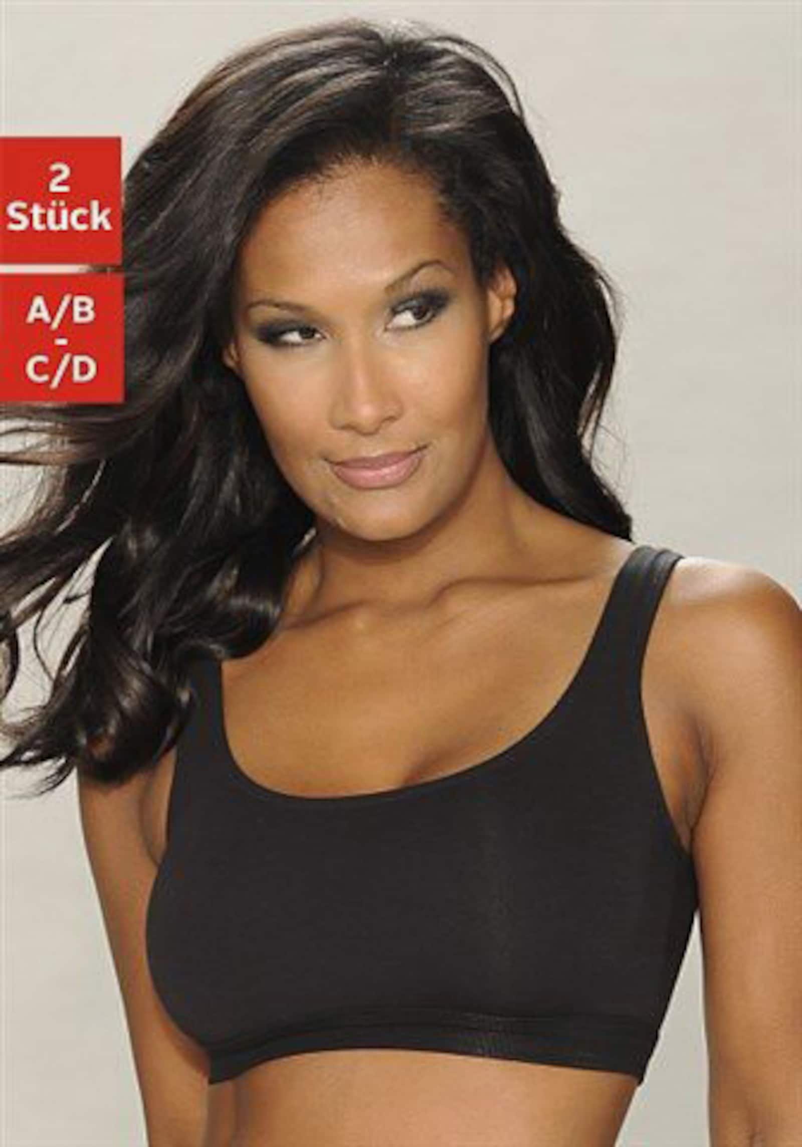 petite fleur Bustier - weiß, schwarz