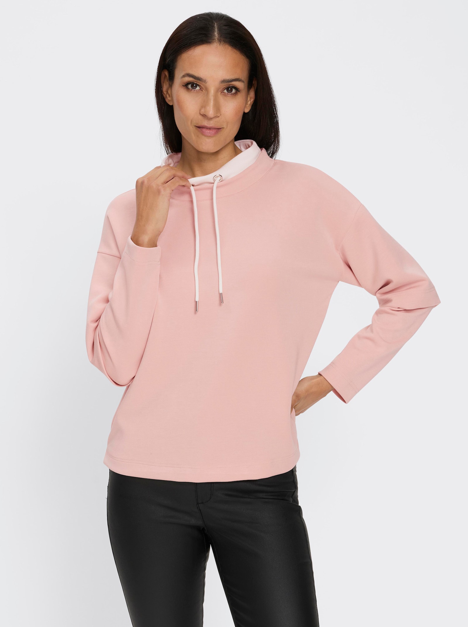 heine Sweatshirt in 2-in-1-look - poudre