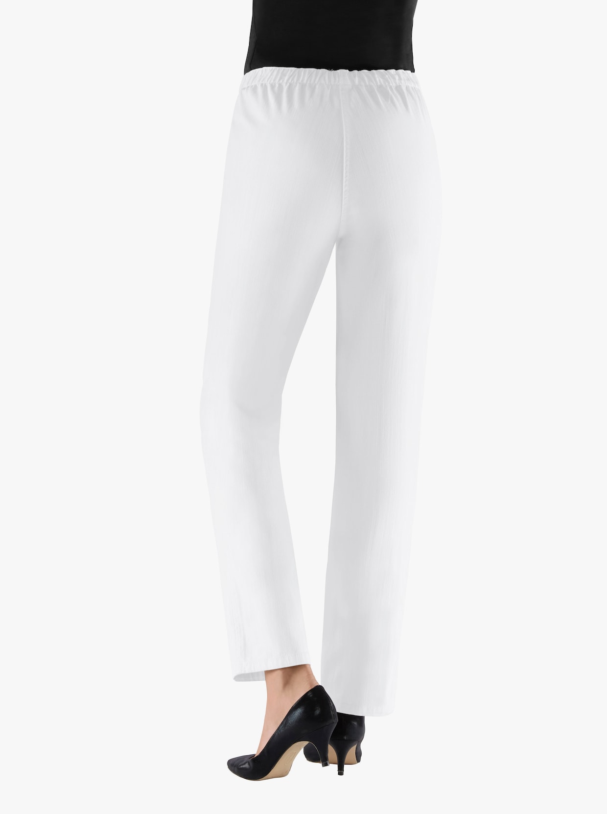 Pohodlné džíny - bílá