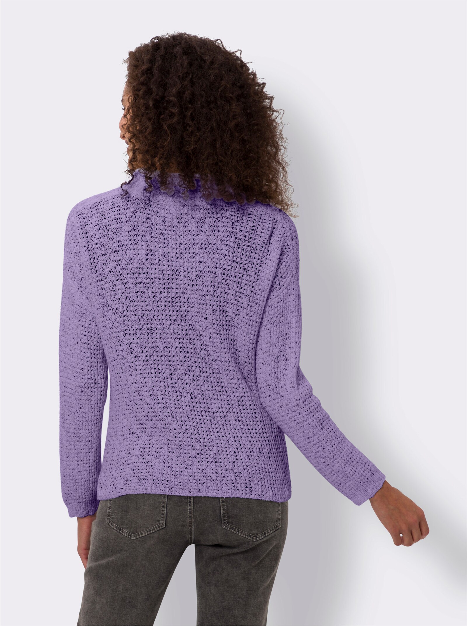 heine Strickjacke mit Struktur - lavendel