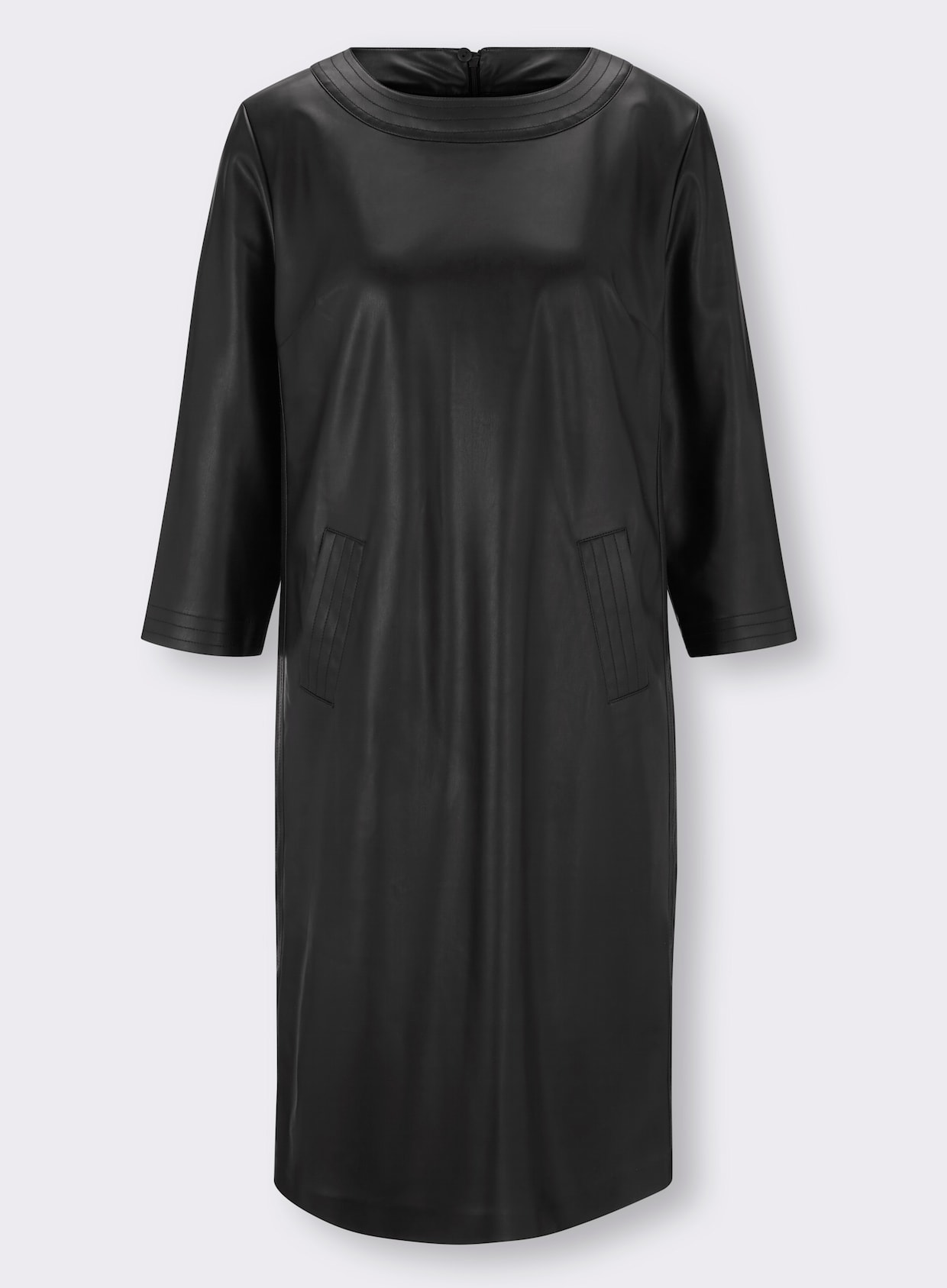 heine Robe en imitation cuir - noir