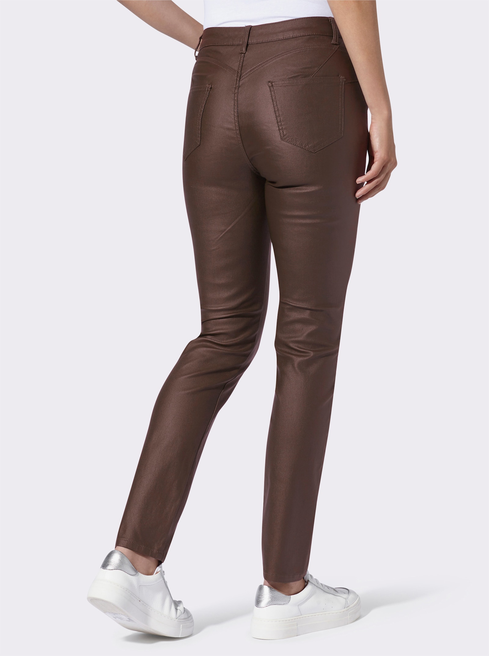 heine Pantalon effet ventre plat, Power Mesh intégré - chocolat