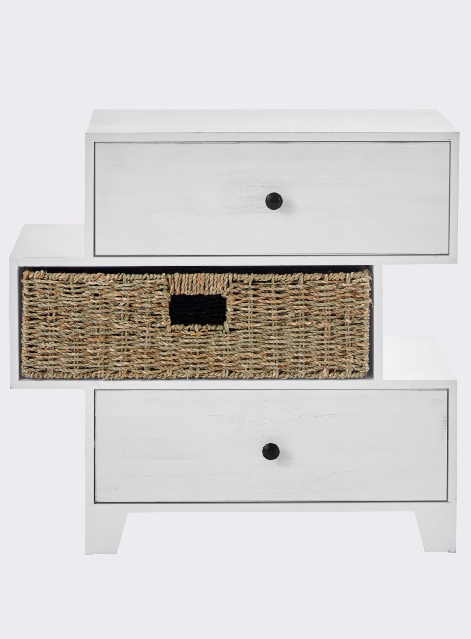 heine home Kommode - weiß-natur