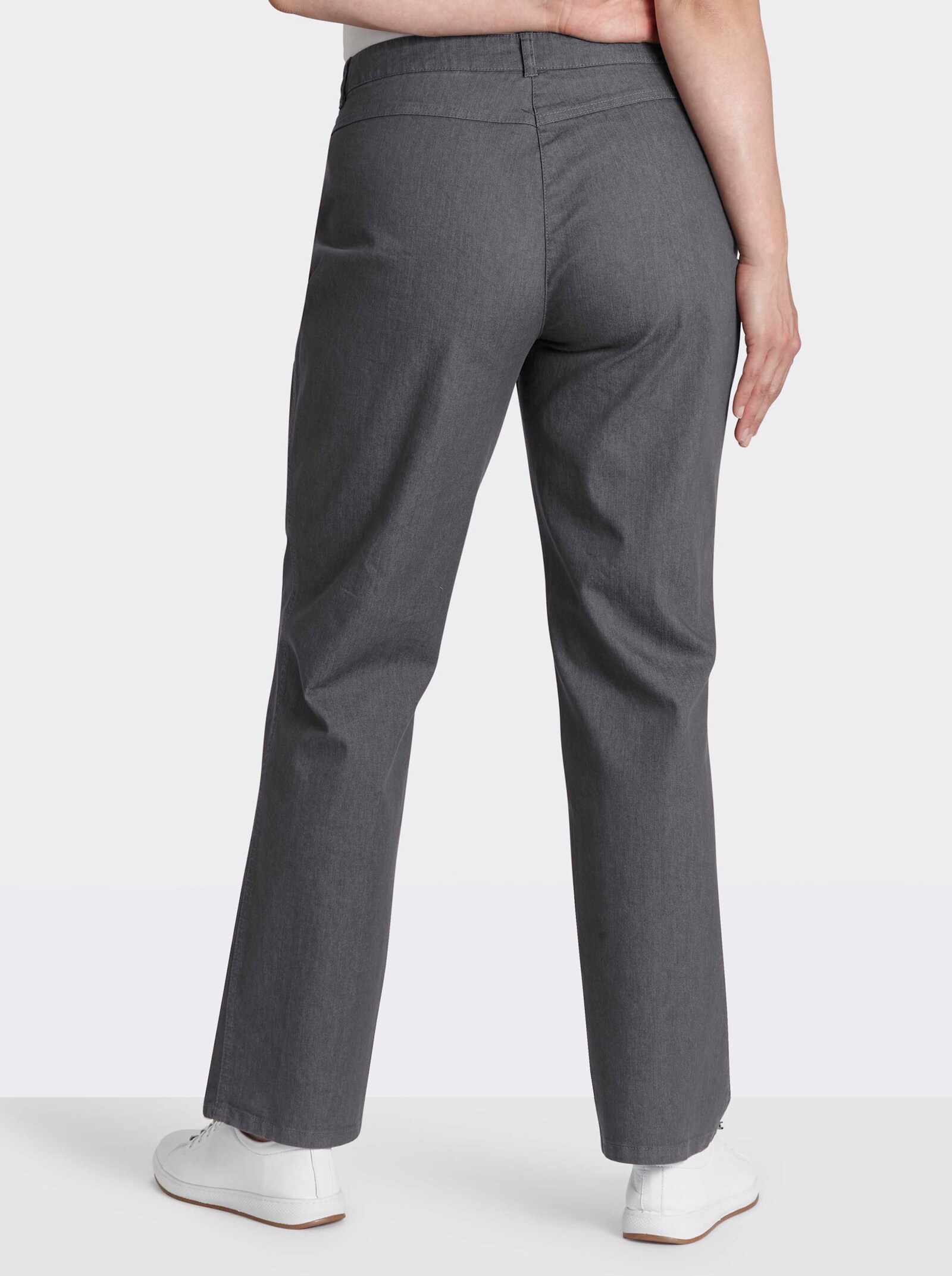 Cosma Gerade Jeans mit Bauch-weg-Effekt - grau