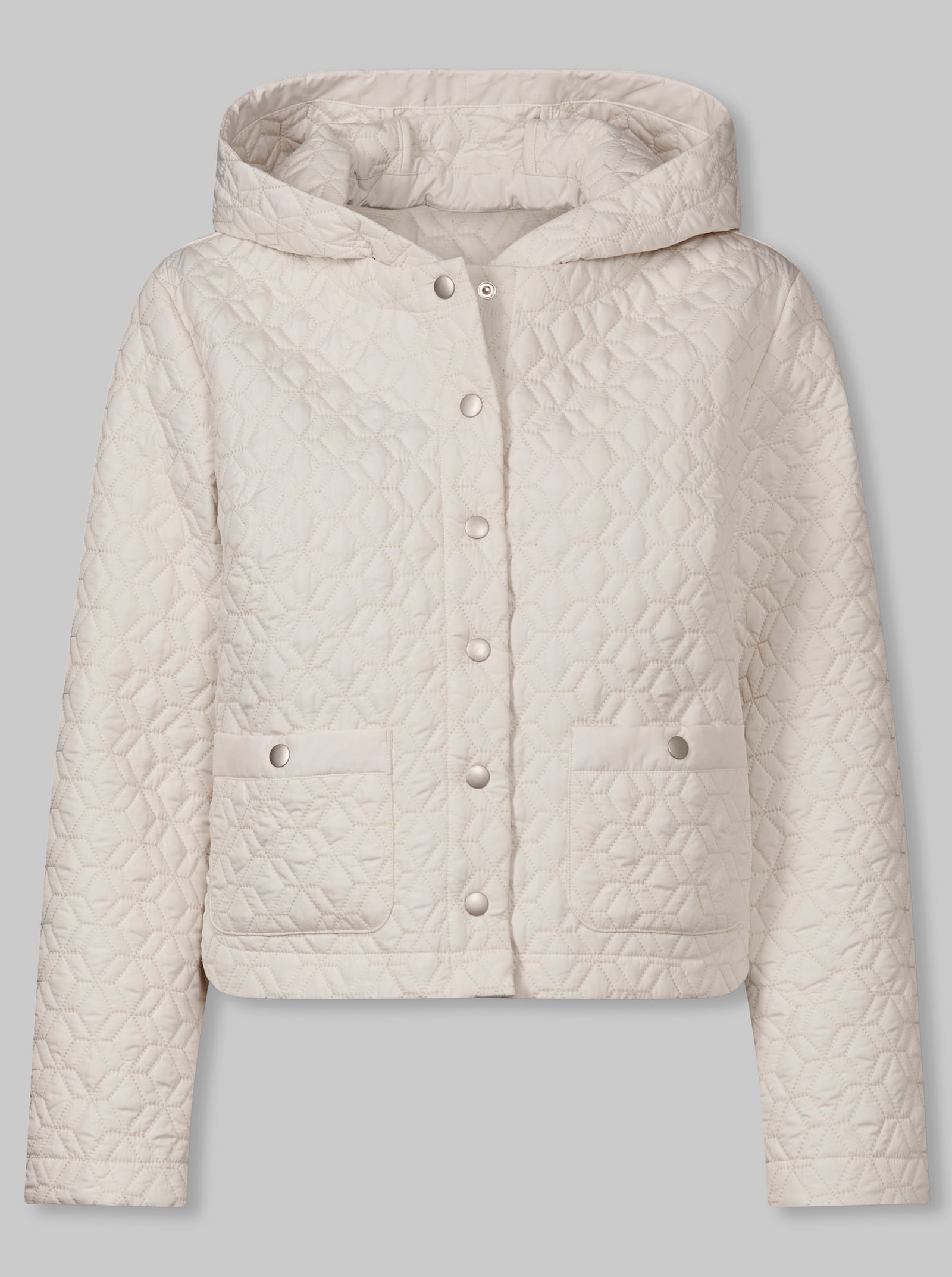 heine Kapuzenjacke mit Steppung - ecru