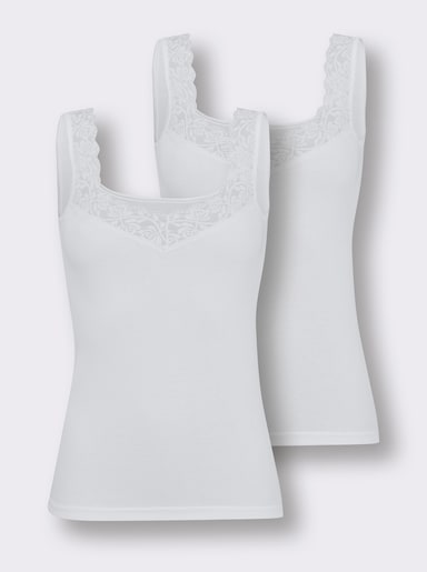 wäschepur Achselhemd - weiß