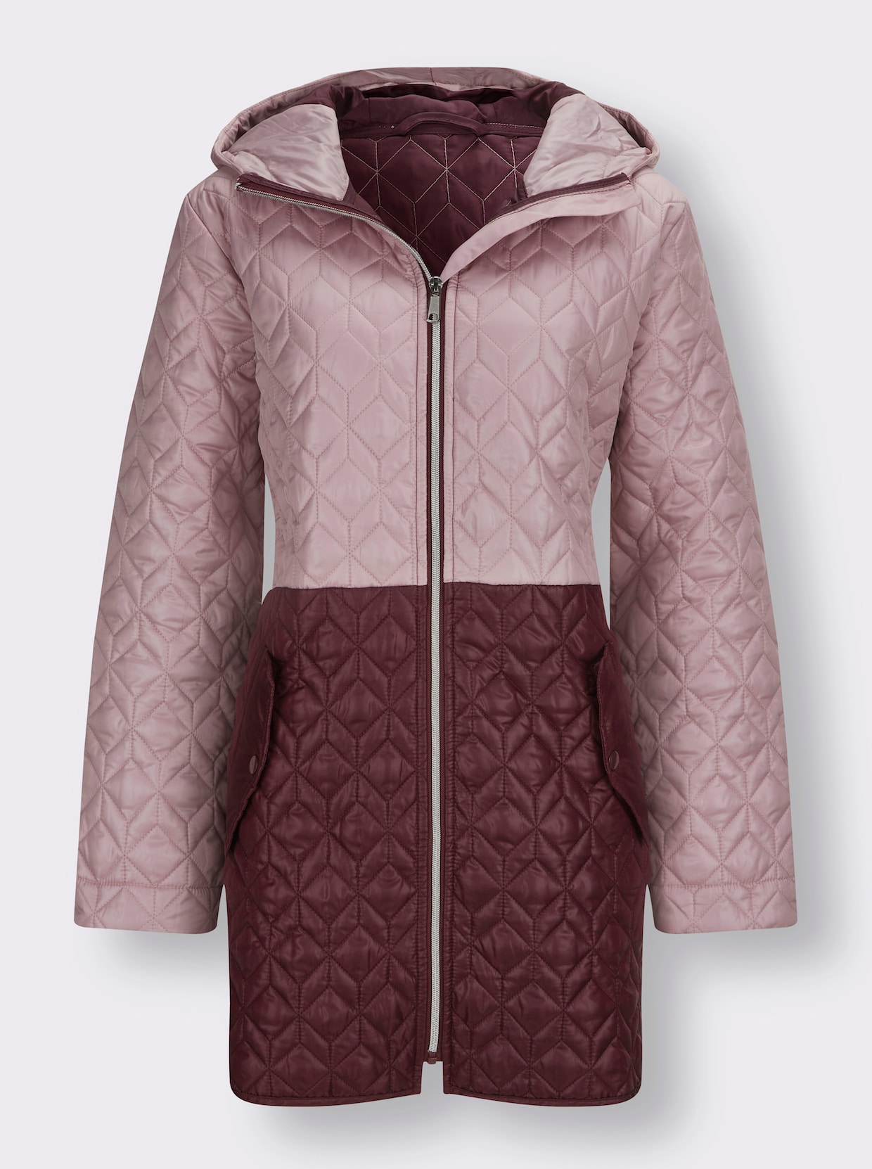 Longjacke - hortensie-burgund