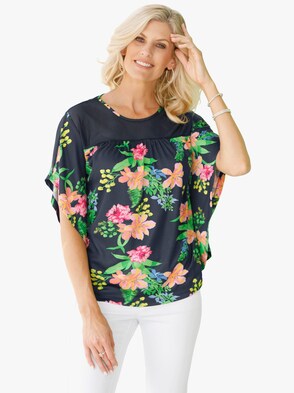 Shirt - marine-gemustert