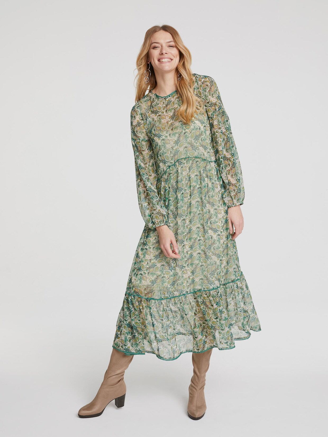 Linea Tesini Druck-Kleid - bunt