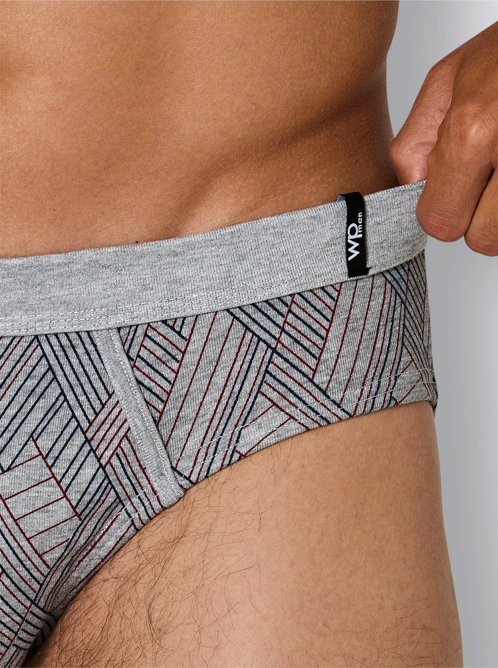 wäschepur men Slipy - šedá-melír-různé barvy