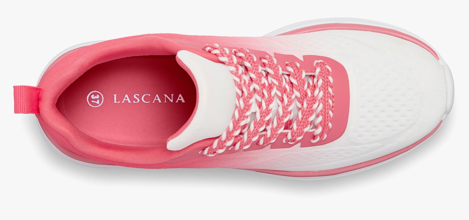 LASCANA Sneaker - weiß/pink