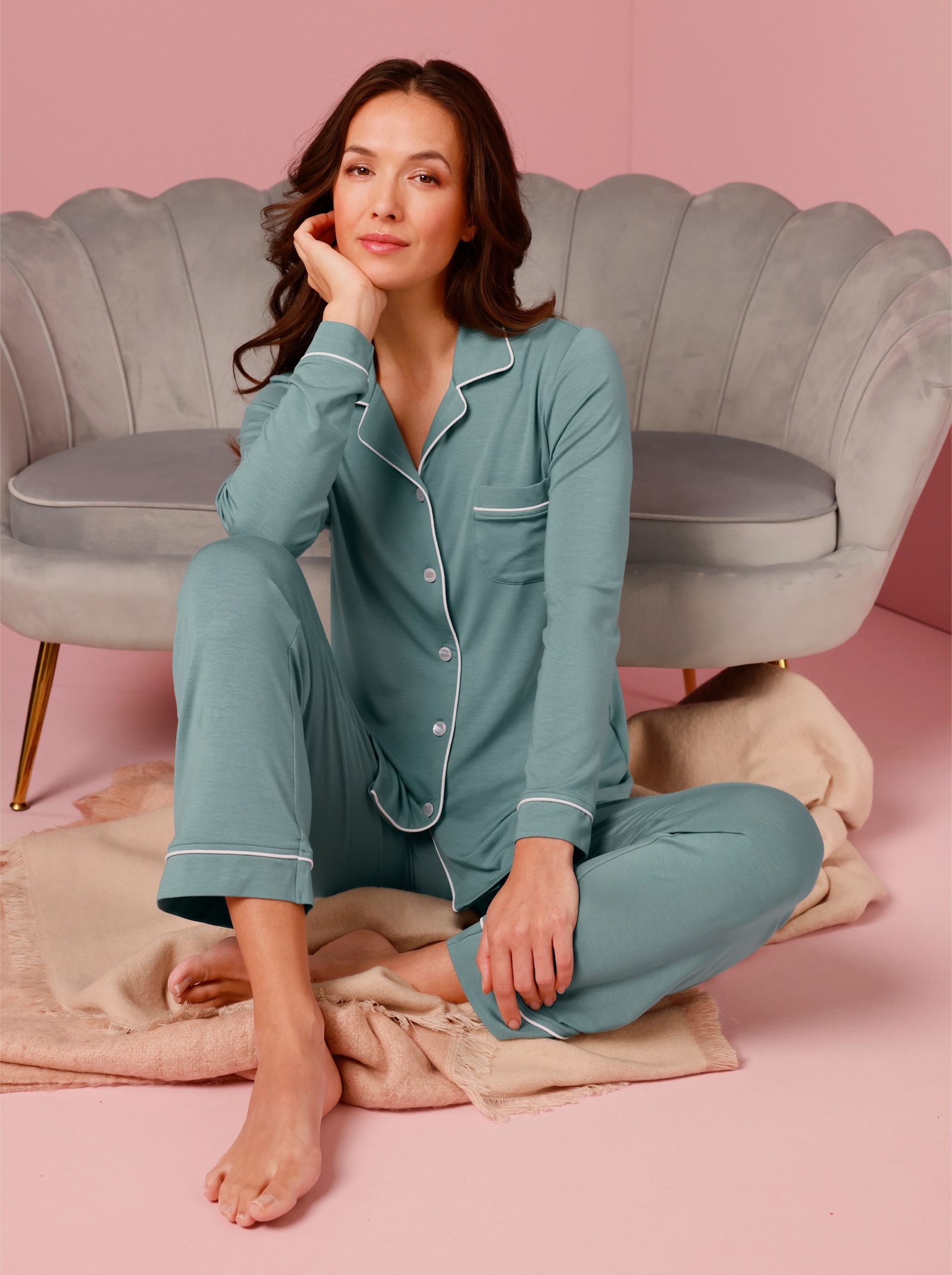 CREATION L PREMIUM Lyocell-Pyjama - jade