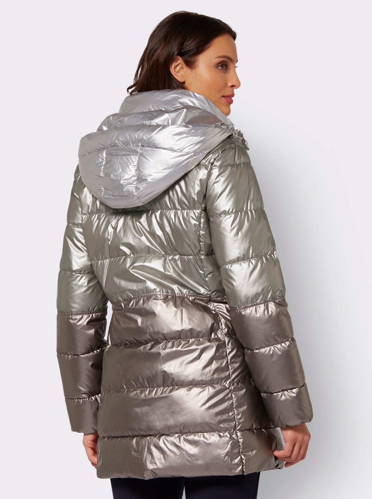 Green Goose Steppjacke - sand-metallic