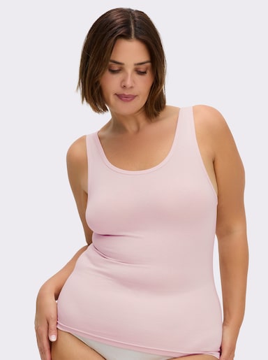 wäschepur Achseltop - silberfarben + rosé + champagner