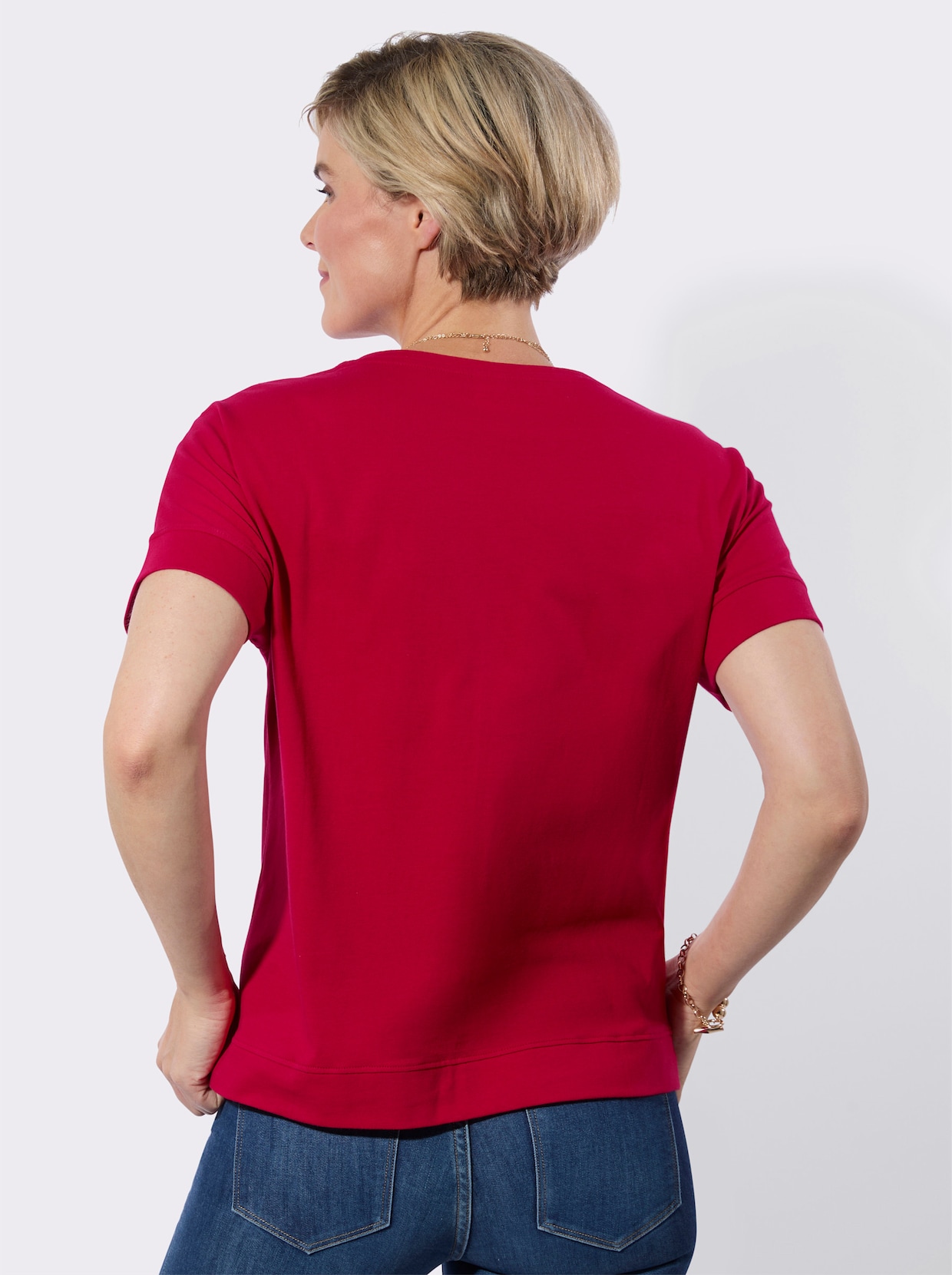 Halbarmshirt - rot