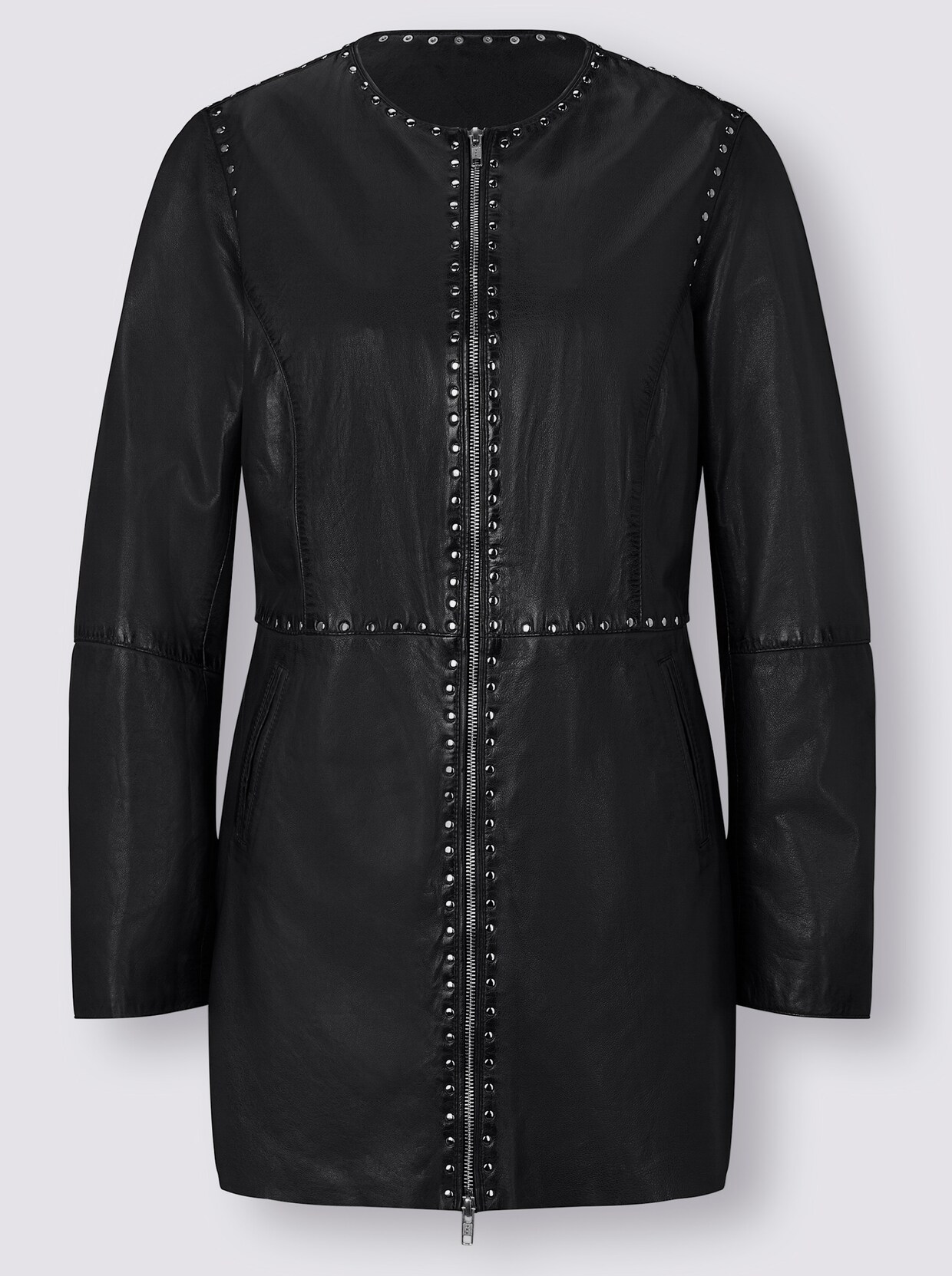 Mainpol Lederjacke - schwarz