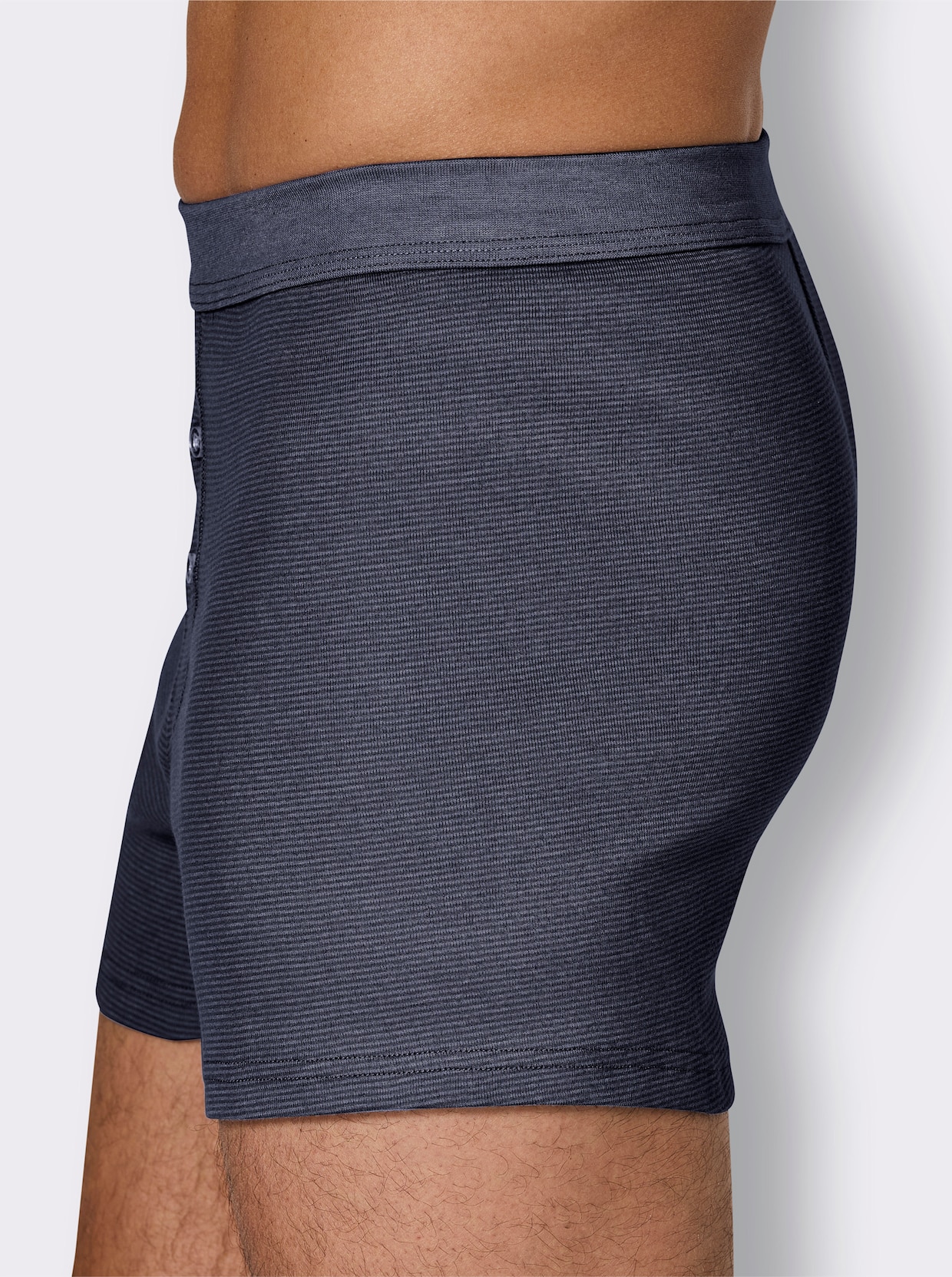 wäschepur men Boxershorts - marine-geringelt