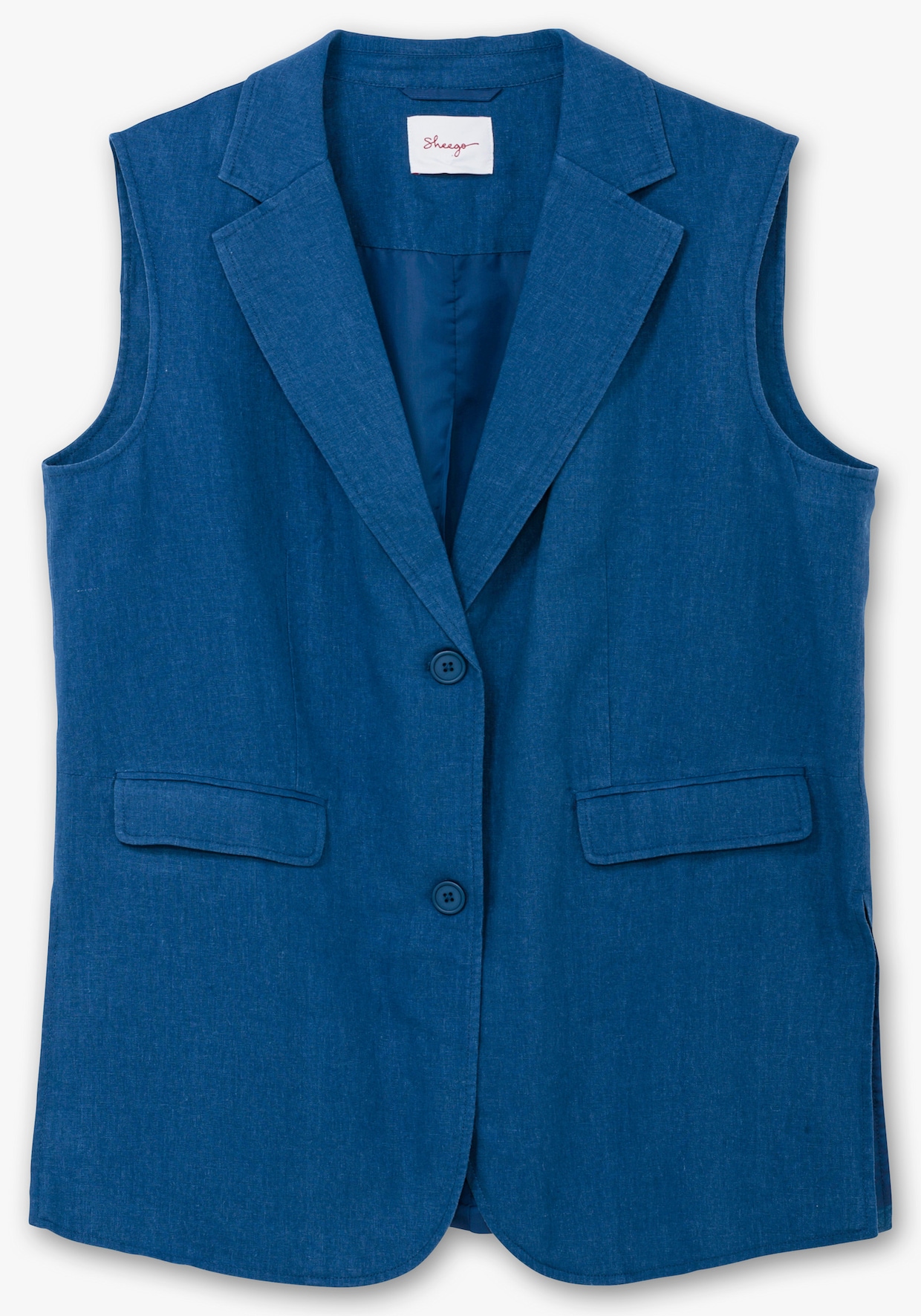 sheego Longweste - blaubeere