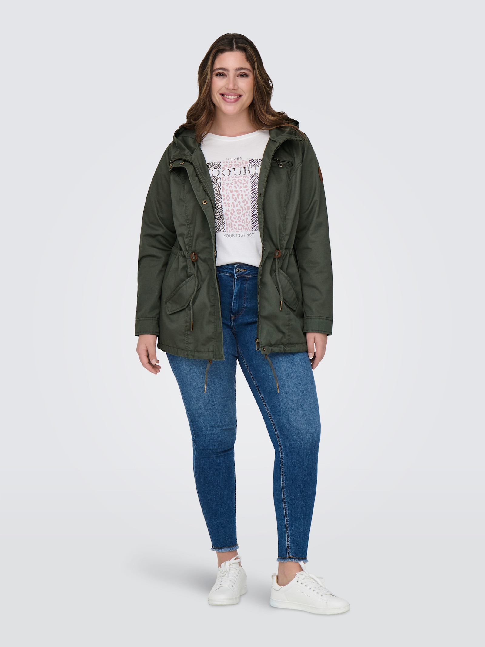 ONLY CARMAKOMA Parka - kambaba