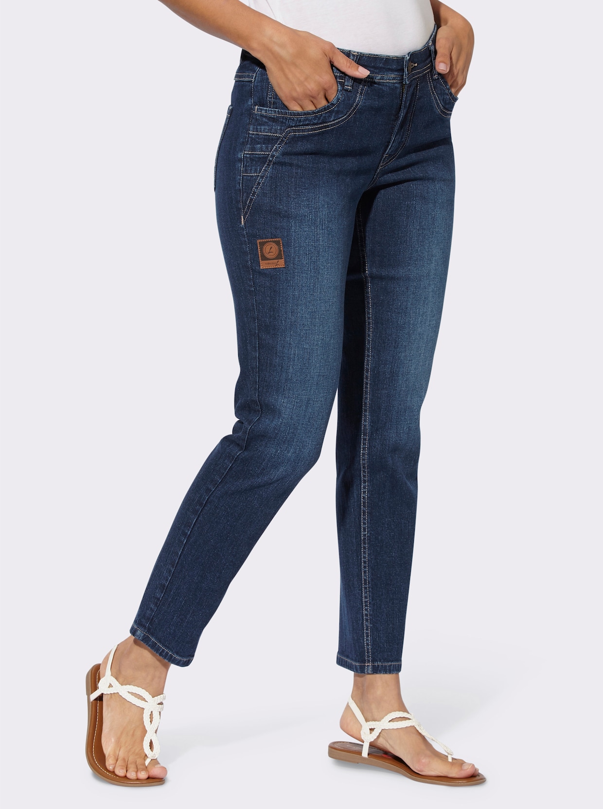 5-Pocket-Jeans - blue-stone-washed